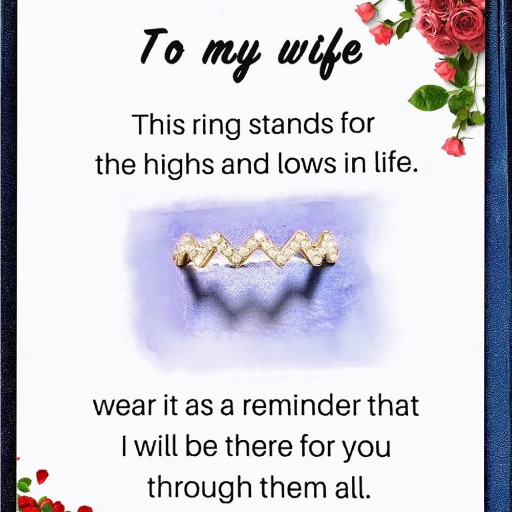 Gold Zigzag Ring for Women